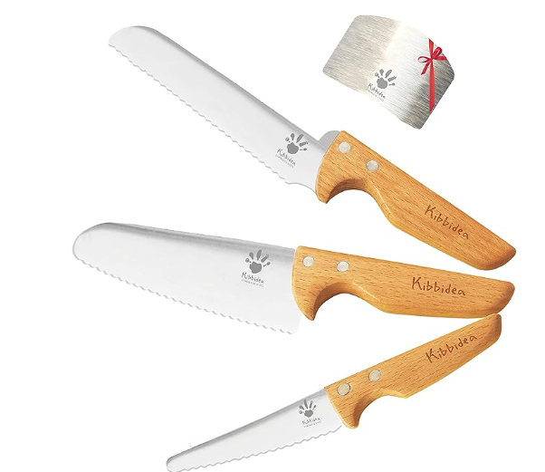 stainless steel kid-friendly knife