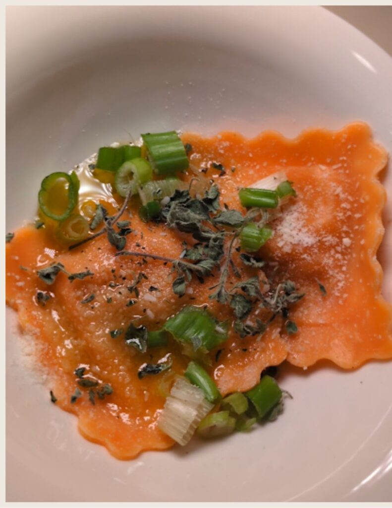 pumpkin ravioli